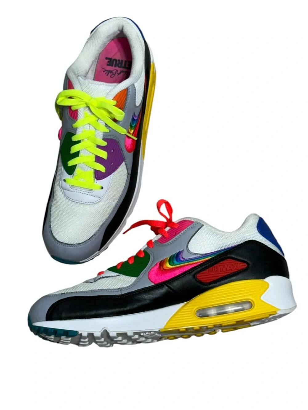Nike Air Max 90 Be True 2019 Rainbow Pride CJ5482-100 Men's Size 12 Low Top